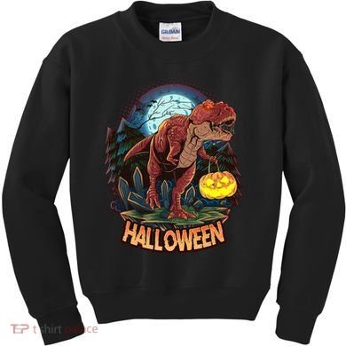 Cool Creepy Trex Dinosaur Halloween Kids Sweatshirt