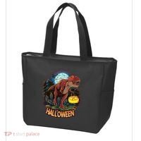Cool Creepy Trex Dinosaur Halloween Tote Bag thumb 3