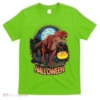 Cool Creepy Trex Dinosaur Halloween T-Shirt thumb 0