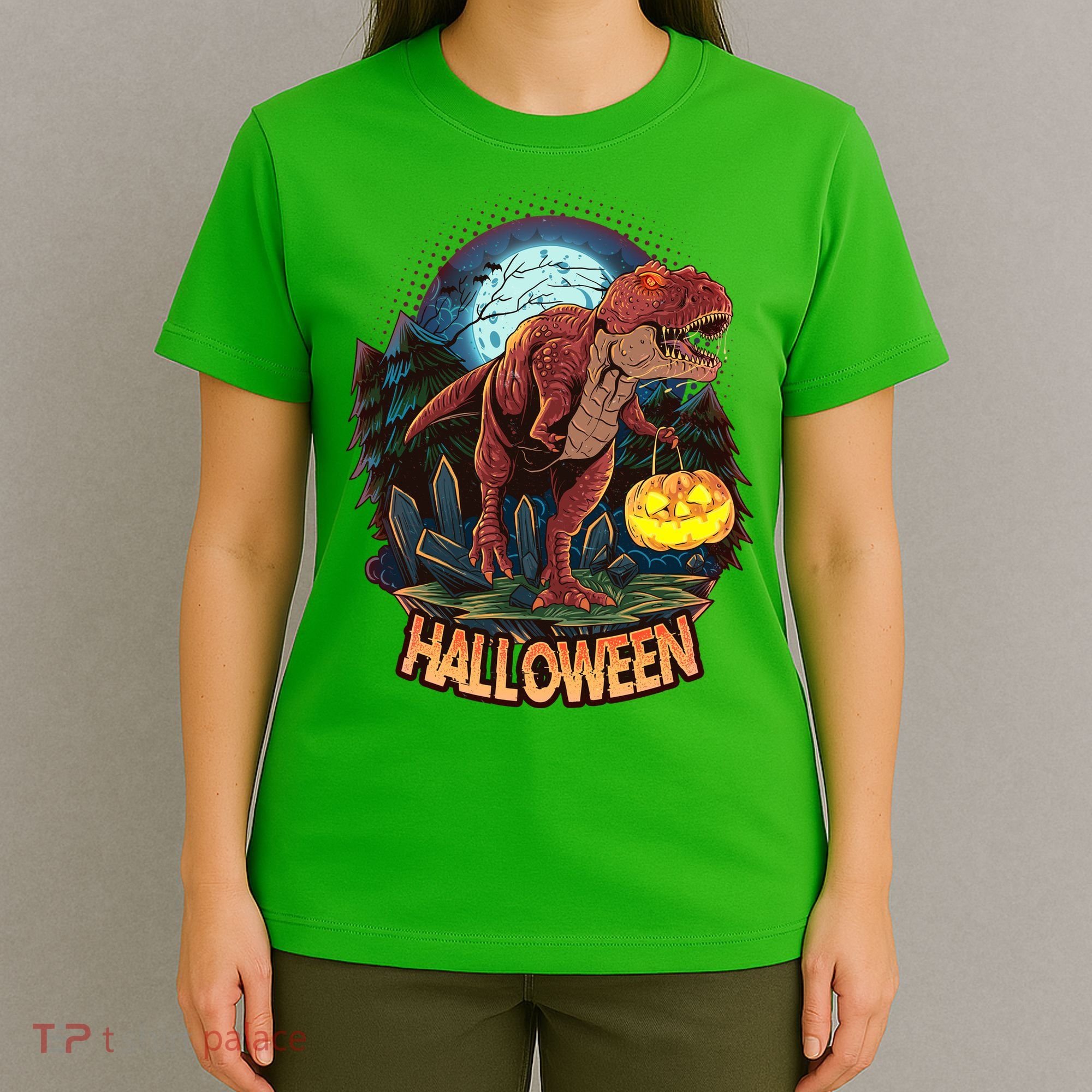 Cool Creepy Trex Dinosaur Halloween T-Shirt