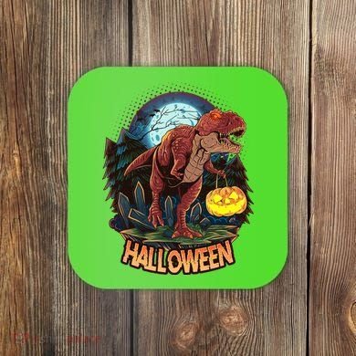 Cool Creepy Trex Dinosaur Halloween Coaster