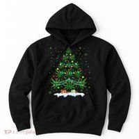 Cannabis Christmas Tree Xmas Funny Smoking Weed Marijuana Hoodie thumb 0