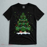 Cannabis Christmas Tree Xmas Funny Smoking Weed Marijuana T-Shirt thumb 5