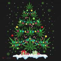 Cannabis Christmas Tree Xmas Funny Smoking Weed Marijuana Visor thumb 3