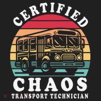 Certified Chaos Transport Technician Funny Driver School Women's Sweatshirt thumb 2