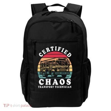Certified Chaos Transport Technician Funny Driver School Backpack