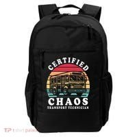 Certified Chaos Transport Technician Funny Driver School Backpack thumb 0