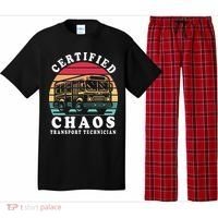 Certified Chaos Transport Technician Funny Driver School Pajama Set thumb 0