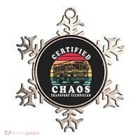 Certified Chaos Transport Technician Funny Driver School Ornament thumb 0