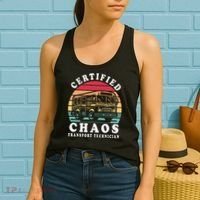 Certified Chaos Transport Technician Funny Driver School Women's Tank Top thumb 2