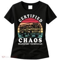 Certified Chaos Transport Technician Funny Driver School Women's T-Shirt thumb 0