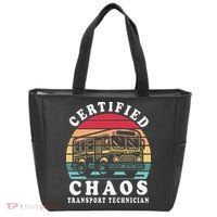 Certified Chaos Transport Technician Funny Driver School Tote Bag thumb 0