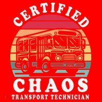Certified Chaos Transport Technician Funny Driver School Santa Hat thumb 1