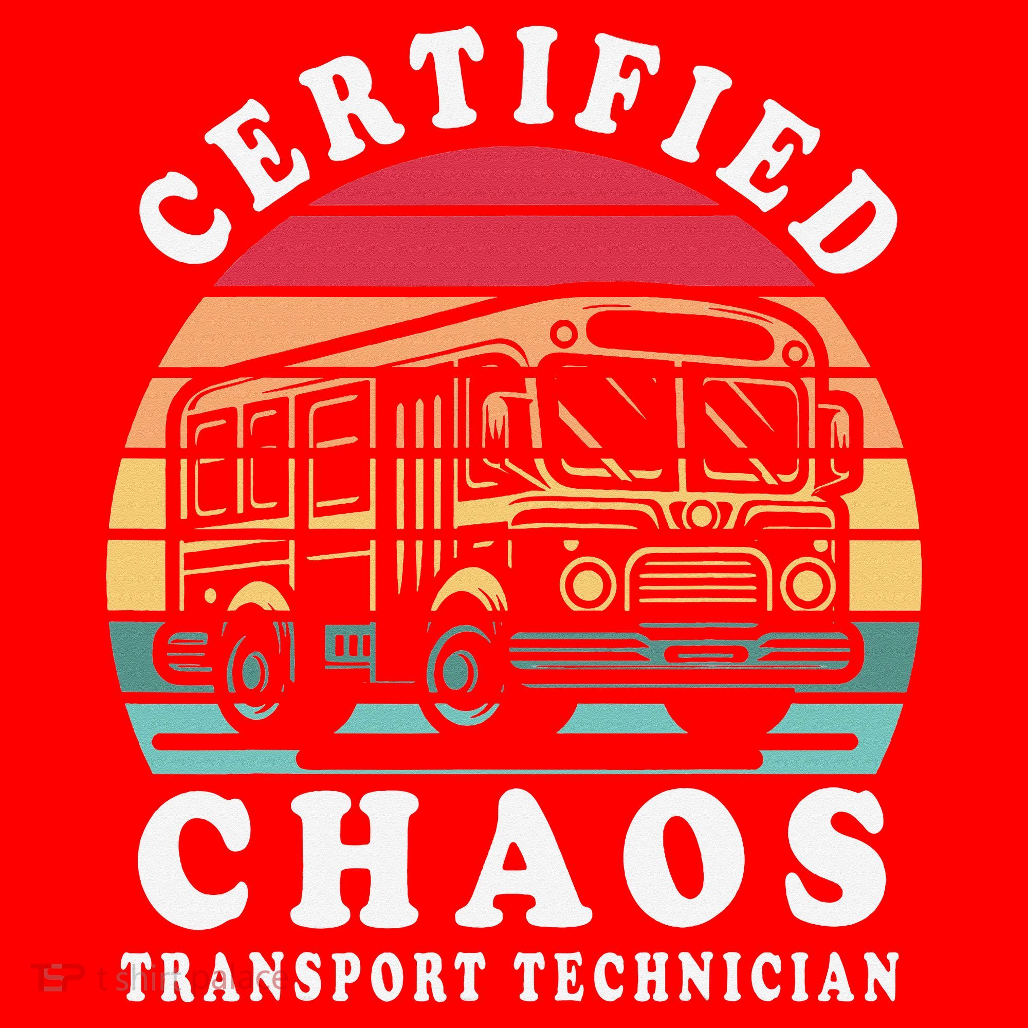 Certified Chaos Transport Technician Funny Driver School Santa Hat