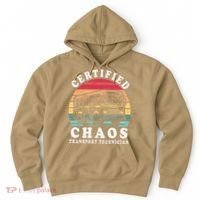 Certified Chaos Transport Technician Funny Driver School Hoodie thumb 0