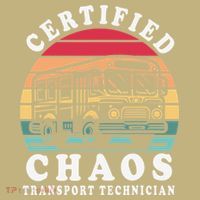 Certified Chaos Transport Technician Funny Driver School Mousepad thumb 1
