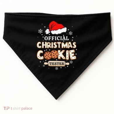 Christmas Cookie Tester Taster Baking Crew Gift USA-Made Doggie Bandana