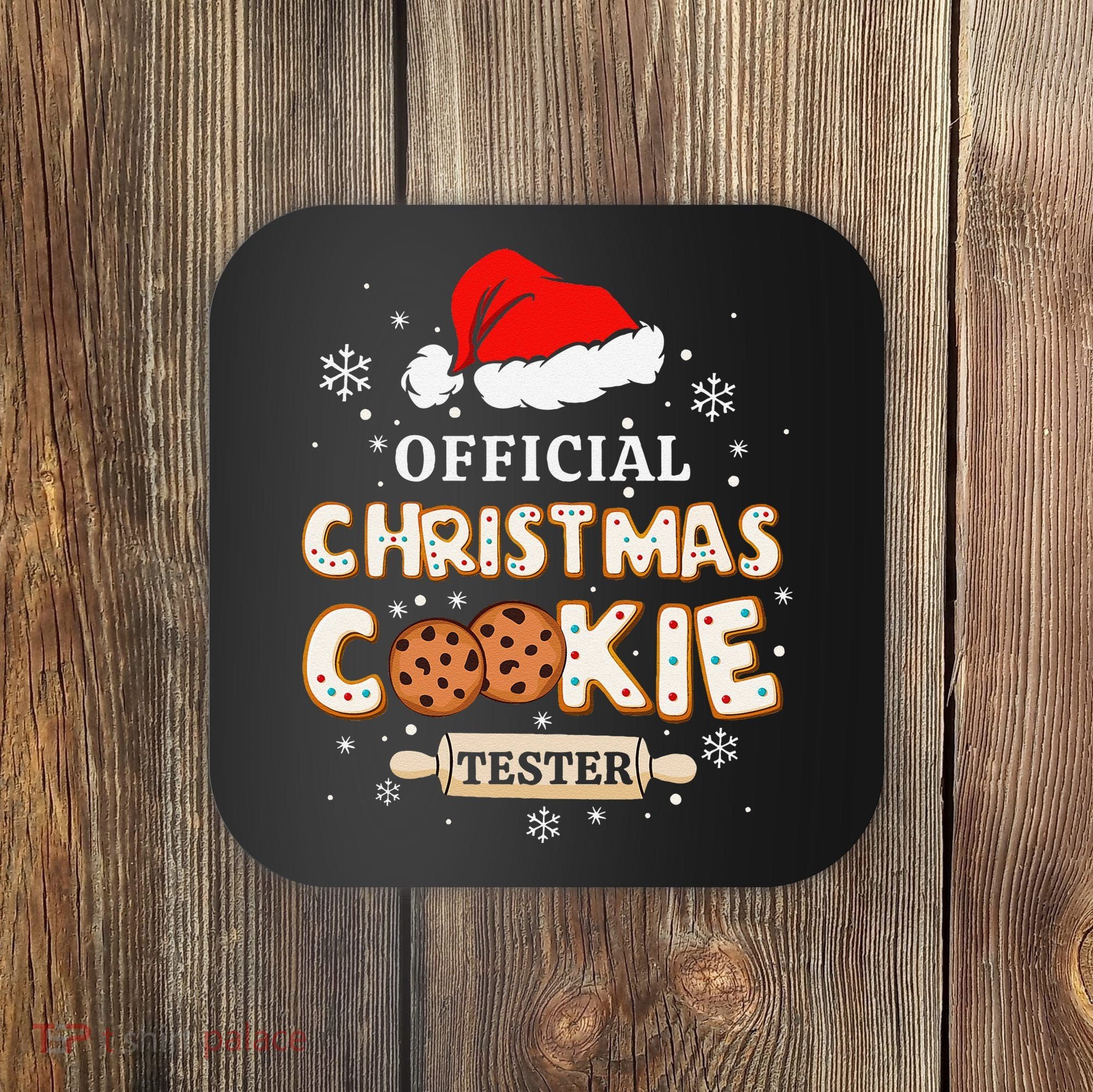 Christmas Cookie Tester Taster Baking Crew Gift Coaster