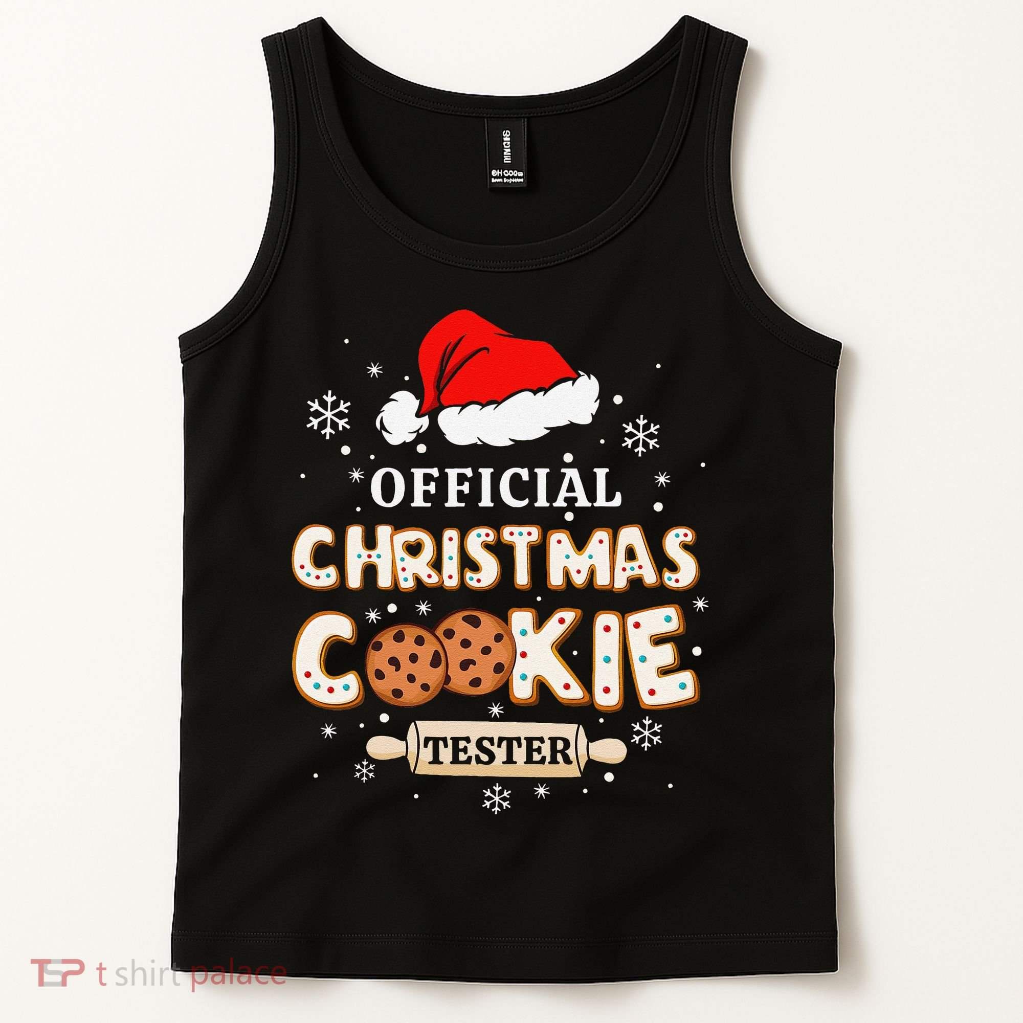 Christmas Cookie Tester Taster Baking Crew Gift Tank Top