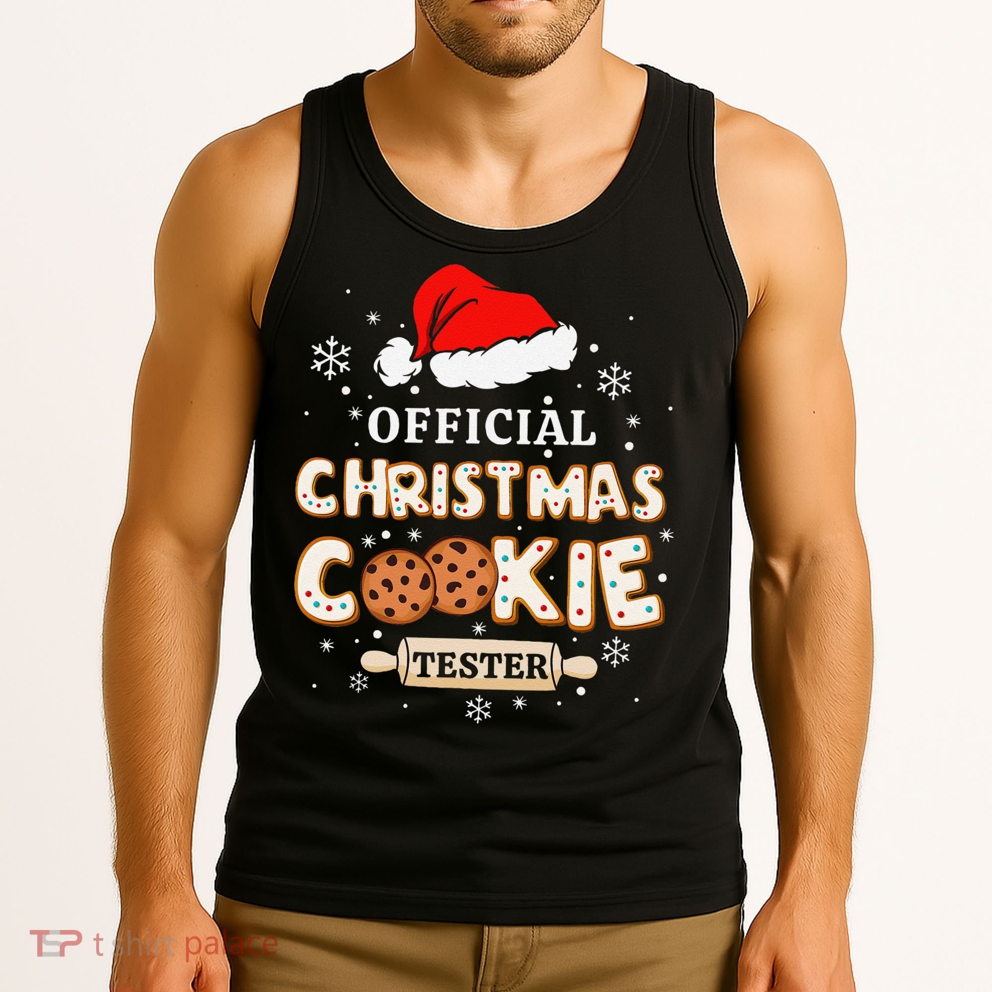 Christmas Cookie Tester Taster Baking Crew Gift Tank Top