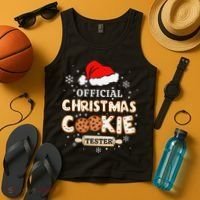 Christmas Cookie Tester Taster Baking Crew Gift Tank Top thumb 4