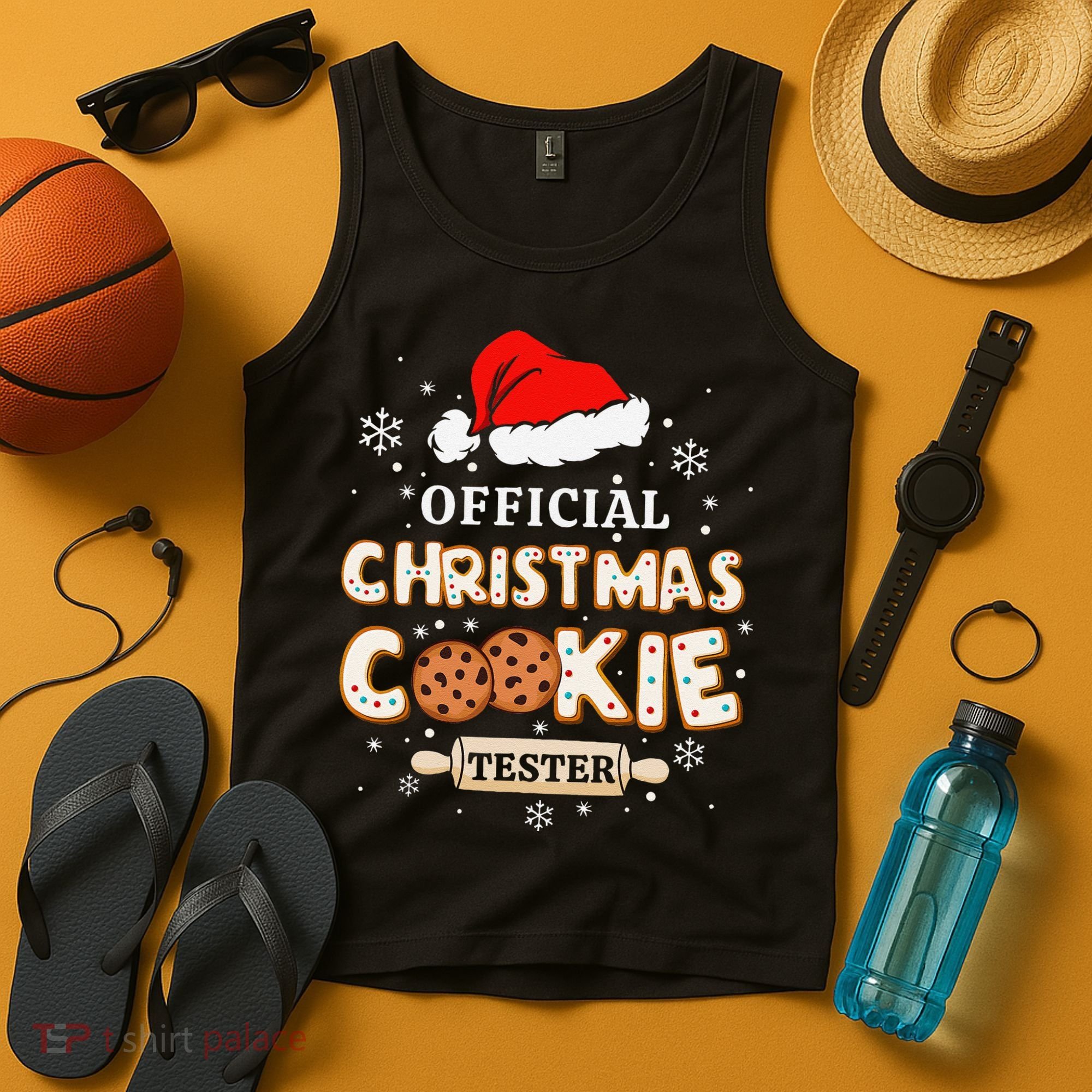 Christmas Cookie Tester Taster Baking Crew Gift Tank Top