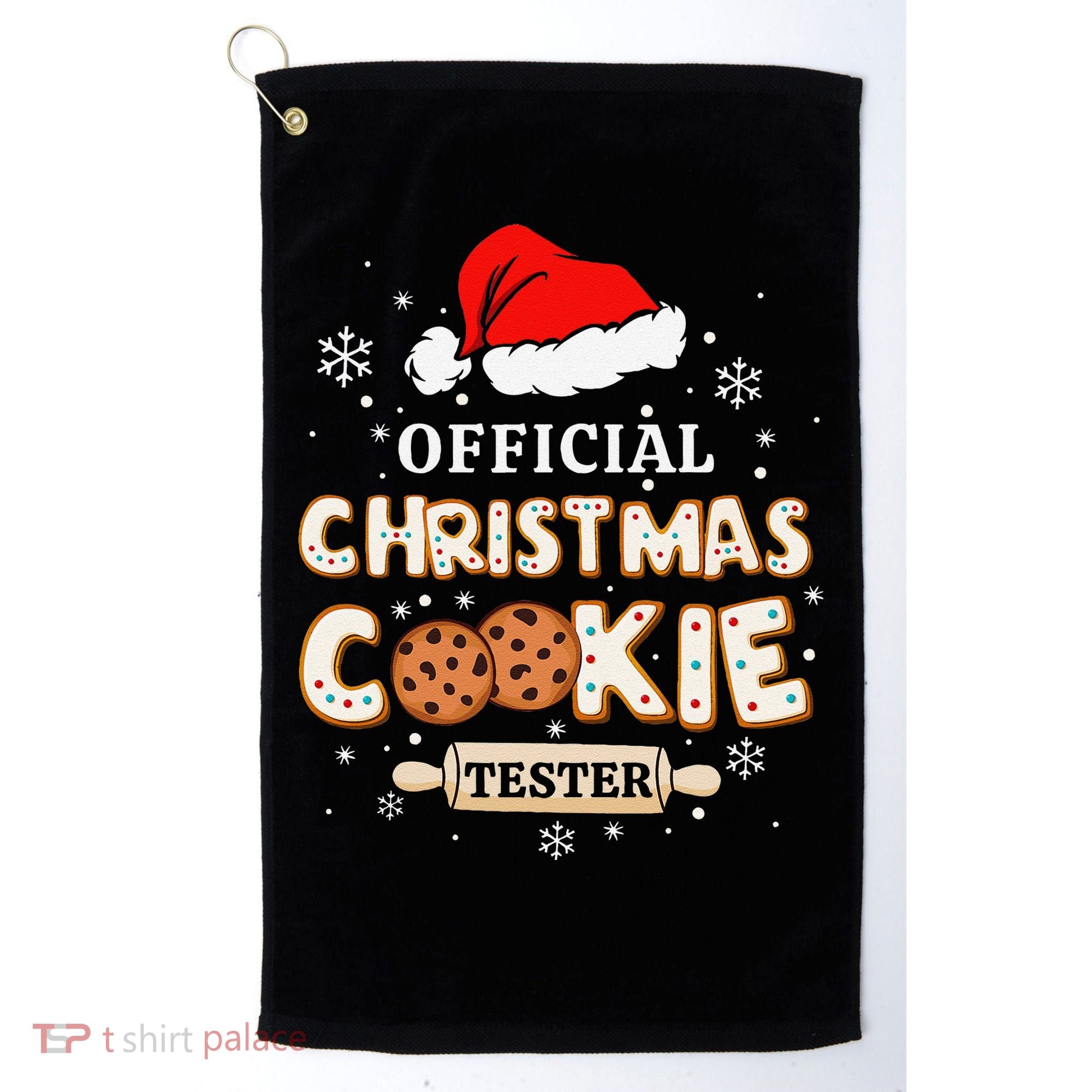Christmas Cookie Tester Taster Baking Crew Gift Golf Towel