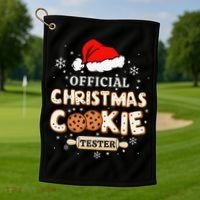 Christmas Cookie Tester Taster Baking Crew Gift Golf Towel thumb 1
