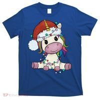 Cute Christmas Unicorn Gift Girls Who Love Unicorns Xmas Gift T-Shirt thumb 0