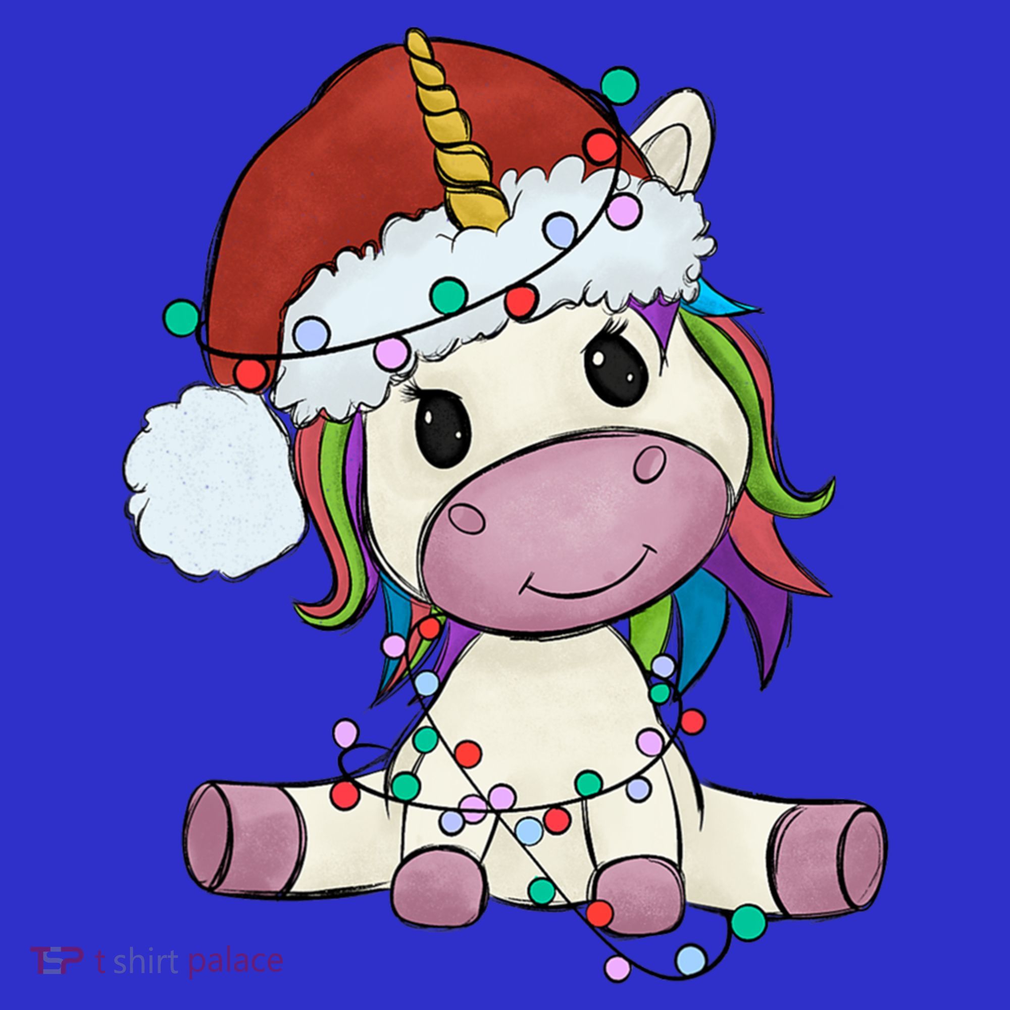 Cute Christmas Unicorn Gift Girls Who Love Unicorns Xmas Gift T-Shirt
