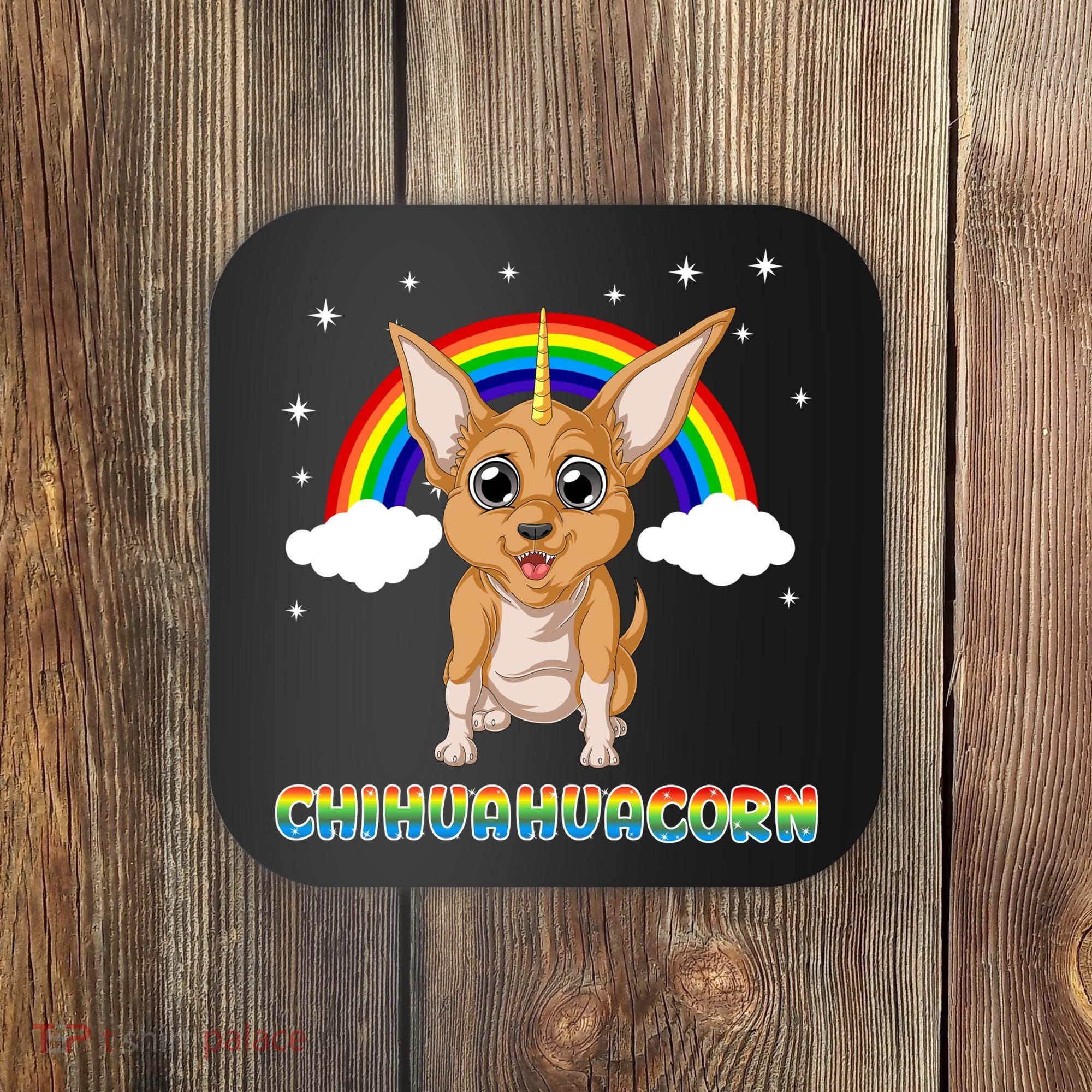 Chihuahuacorn Chihuahua Unicorn Coaster