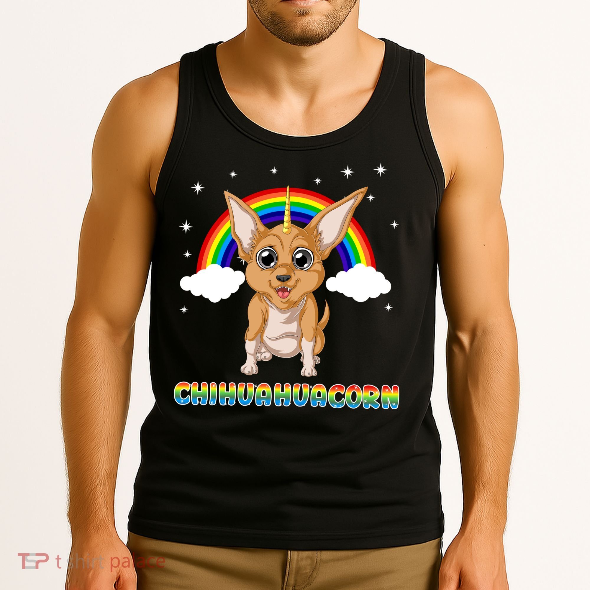 Chihuahuacorn Chihuahua Unicorn Tank Top