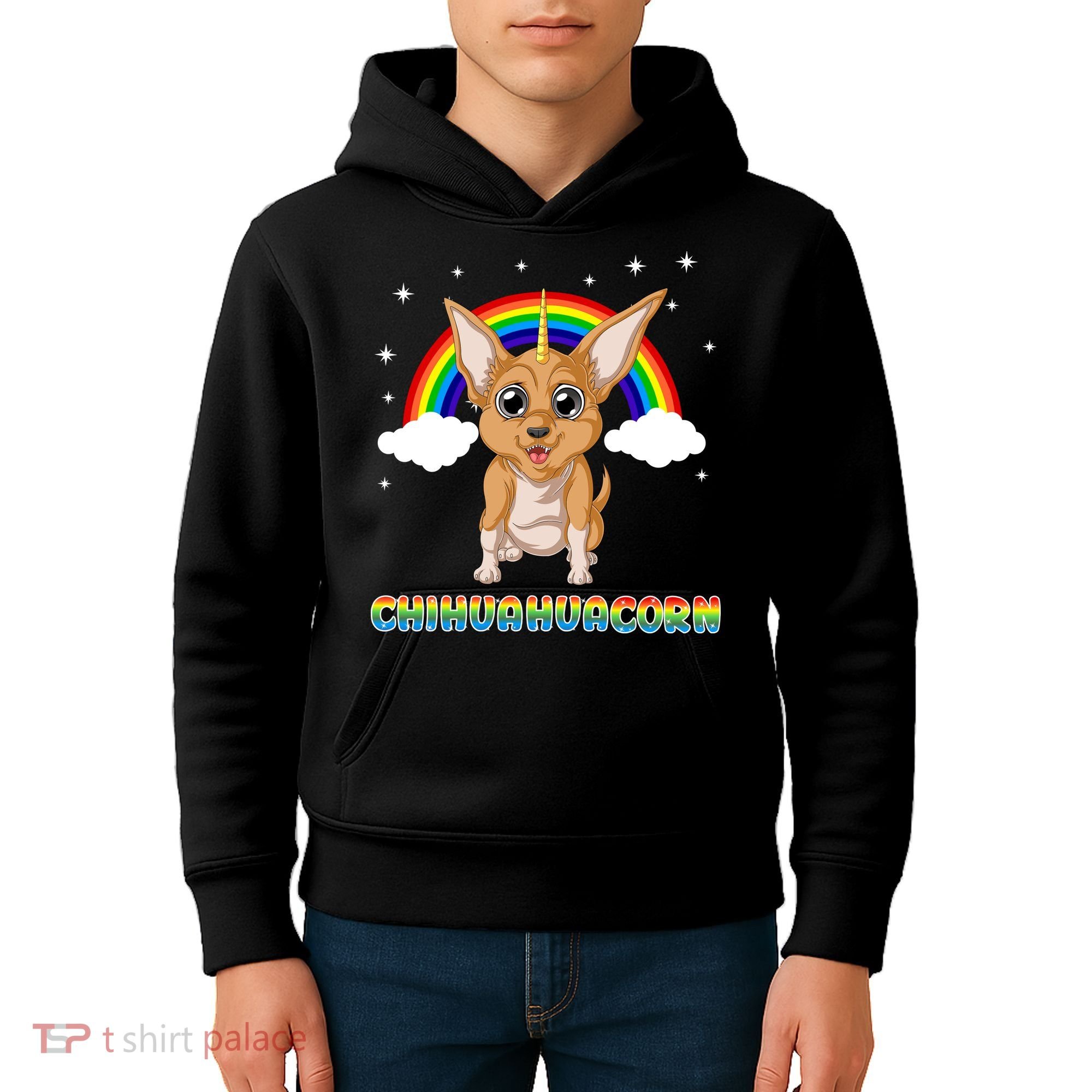 Chihuahuacorn Chihuahua Unicorn Kids Hoodie