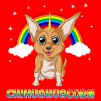 Chihuahuacorn Chihuahua Unicorn Santa Hat thumb 1