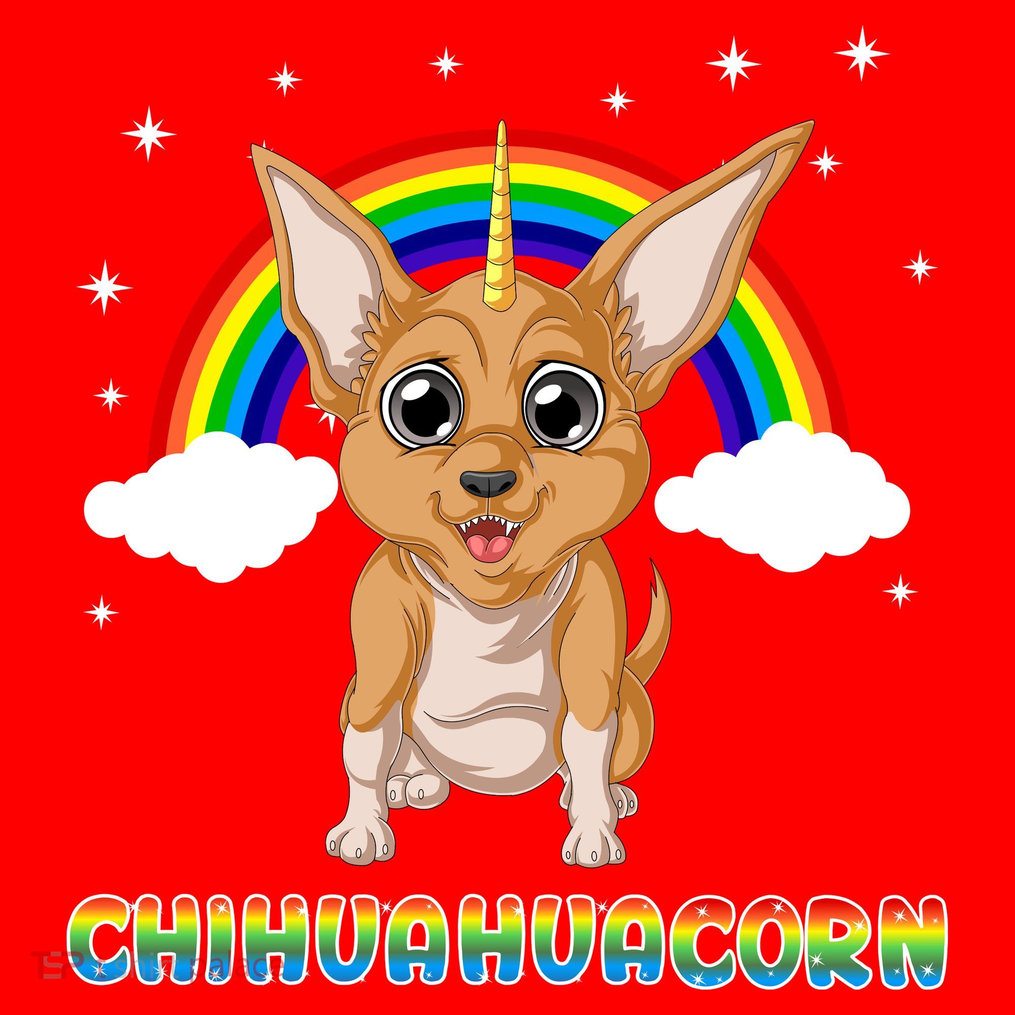 Chihuahuacorn Chihuahua Unicorn Santa Hat