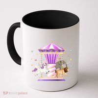 Circus Carousel Unicorn Lion Elephant Amuset Park Meaningful Gift Coffee Mug thumb 0