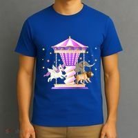Circus Carousel Unicorn Lion Elephant Amuset Park Meaningful Gift T-Shirt thumb 3
