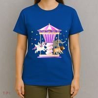 Circus Carousel Unicorn Lion Elephant Amuset Park Meaningful Gift T-Shirt thumb 4