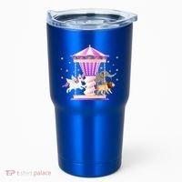 Circus Carousel Unicorn Lion Elephant Amuset Park Meaningful Gift Tumbler thumb 0