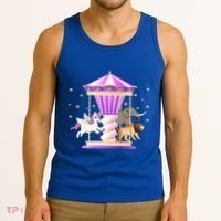 Circus Carousel Unicorn Lion Elephant Amuset Park Meaningful Gift Tank Top thumb 3