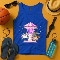 Circus Carousel Unicorn Lion Elephant Amuset Park Meaningful Gift Tank Top thumb 4