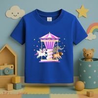 Circus Carousel Unicorn Lion Elephant Amuset Park Meaningful Gift Toddler T-Shirt thumb 3