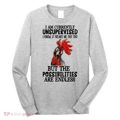 Chick Chicken Unsupervised But The Possibilities Are Endless Long Sleeve Shirt