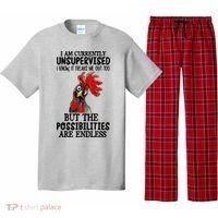 Chick Chicken Unsupervised But The Possibilities Are Endless Pajama Set thumb 0