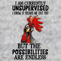 Chick Chicken Unsupervised But The Possibilities Are Endless Kids Hoodie thumb 2