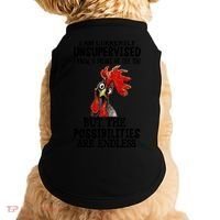 Chick Chicken Unsupervised But The Possibilities Are Endless Doggie Tank thumb 0