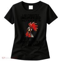 Chick Chicken Unsupervised But The Possibilities Are Endless Women's T-Shirt thumb 0