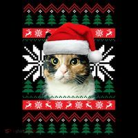 Calico Cat Ugly Christmas Sweater Style Santa Hat Kitty Mom Gift Coffee Mug thumb 5