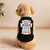 Christian Catch Up With Jesus Ketchup Funny Tomato Doggie Tank thumb 2