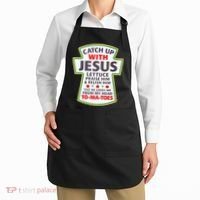Christian Catch Up With Jesus Ketchup Funny Tomato Apron thumb 2